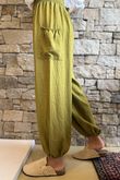 Basso Shirring Balloon Pant Rustic Olive **
